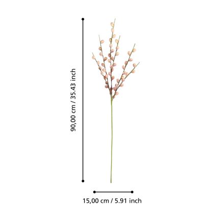 Eglo - Plastblomma 90 cm rosa