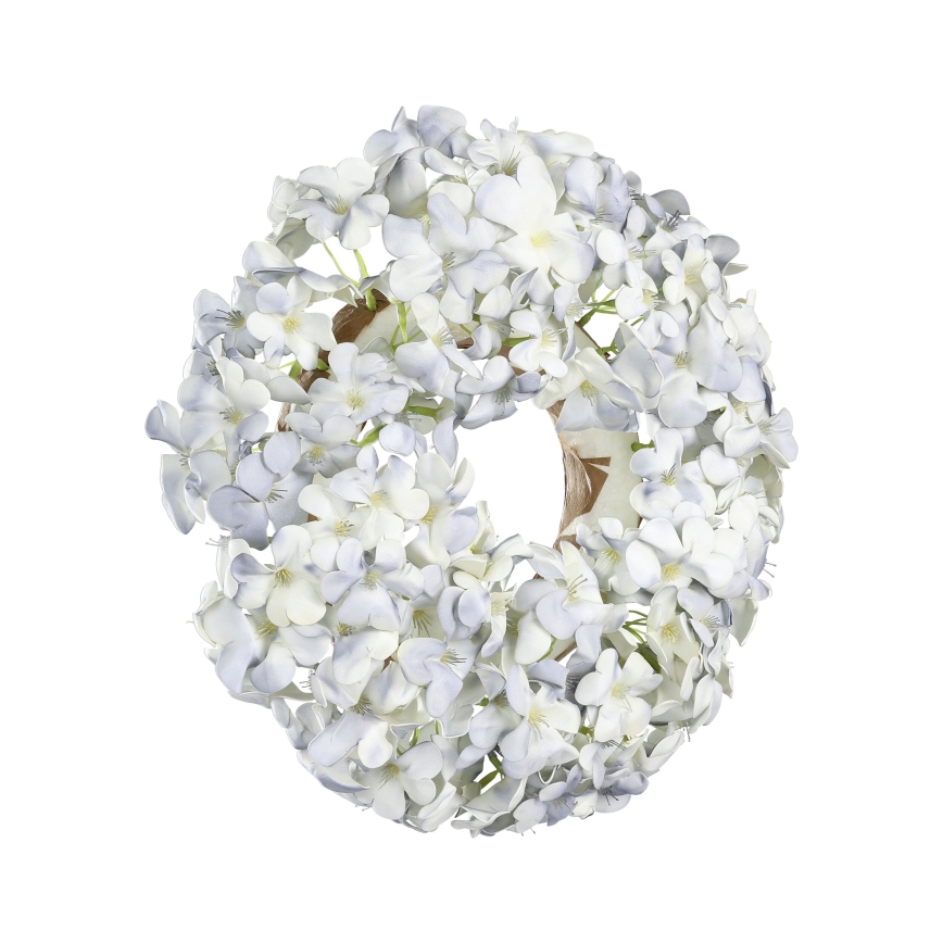 Eglo - Konstgjord blomkrans diameter 35 cm blå