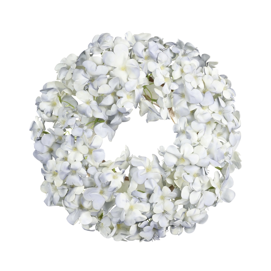 Eglo - Konstgjord blomkrans diameter 35 cm blå