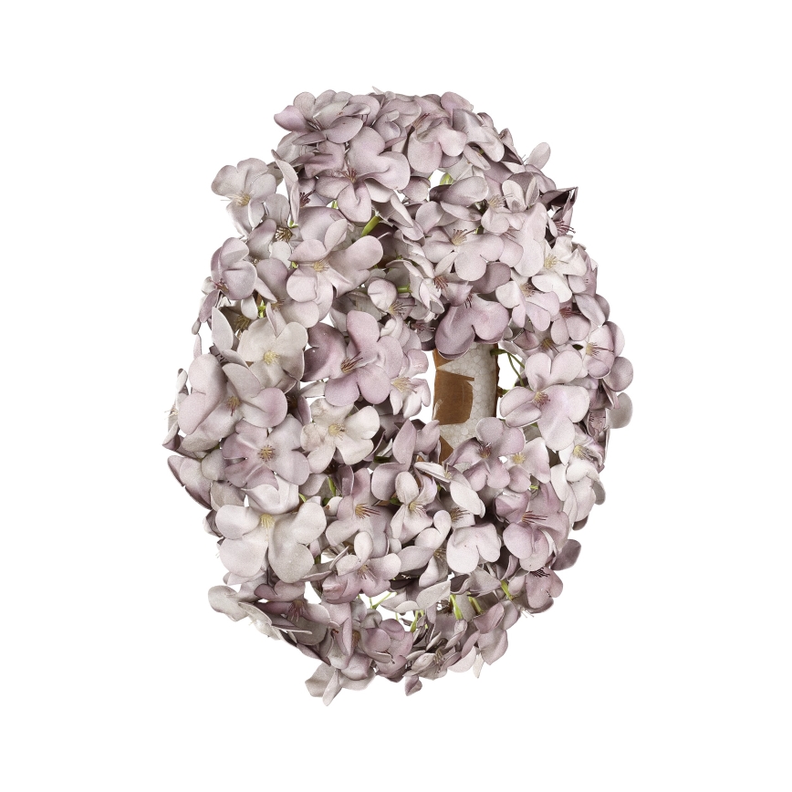 Eglo - Konstgjord blomkrans diameter 35 cm lila