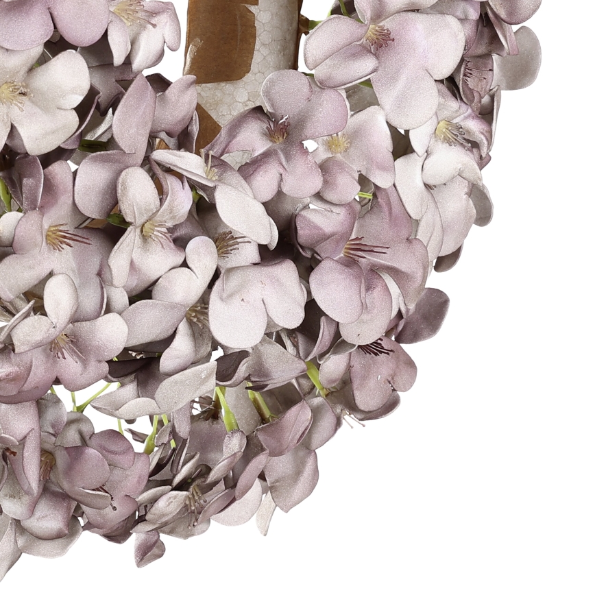Eglo - Konstgjord blomkrans diameter 35 cm lila