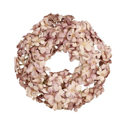 Eglo - Konstgjord blomkrans diameter 35 cm rosa