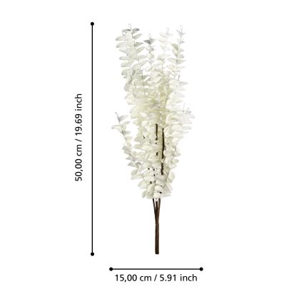 Eglo - Plastblomma 50 cm vit