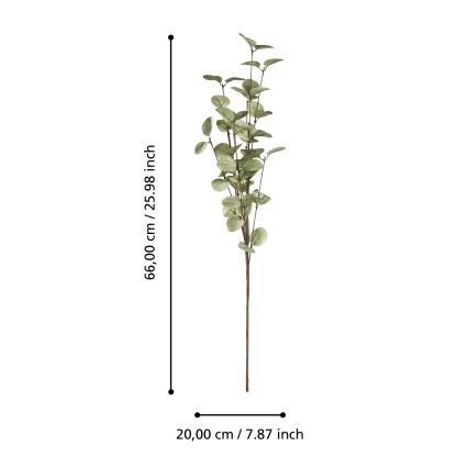Eglo - Plastblomma 66 cm grön