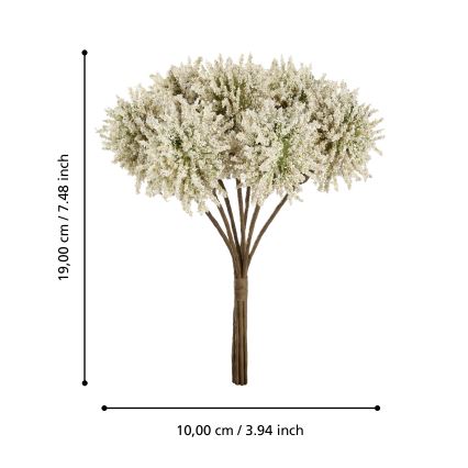 Eglo - Plastblomma 19 cm gul