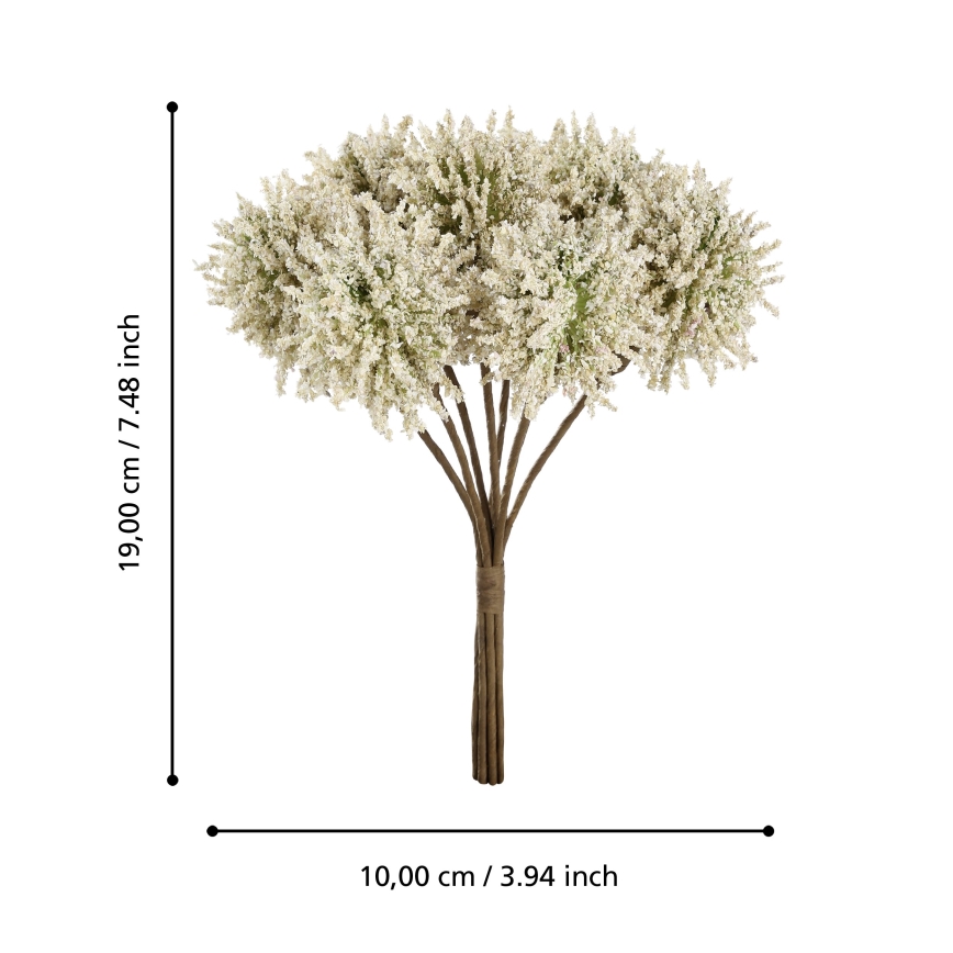 Eglo - Plastblomma 19 cm gul