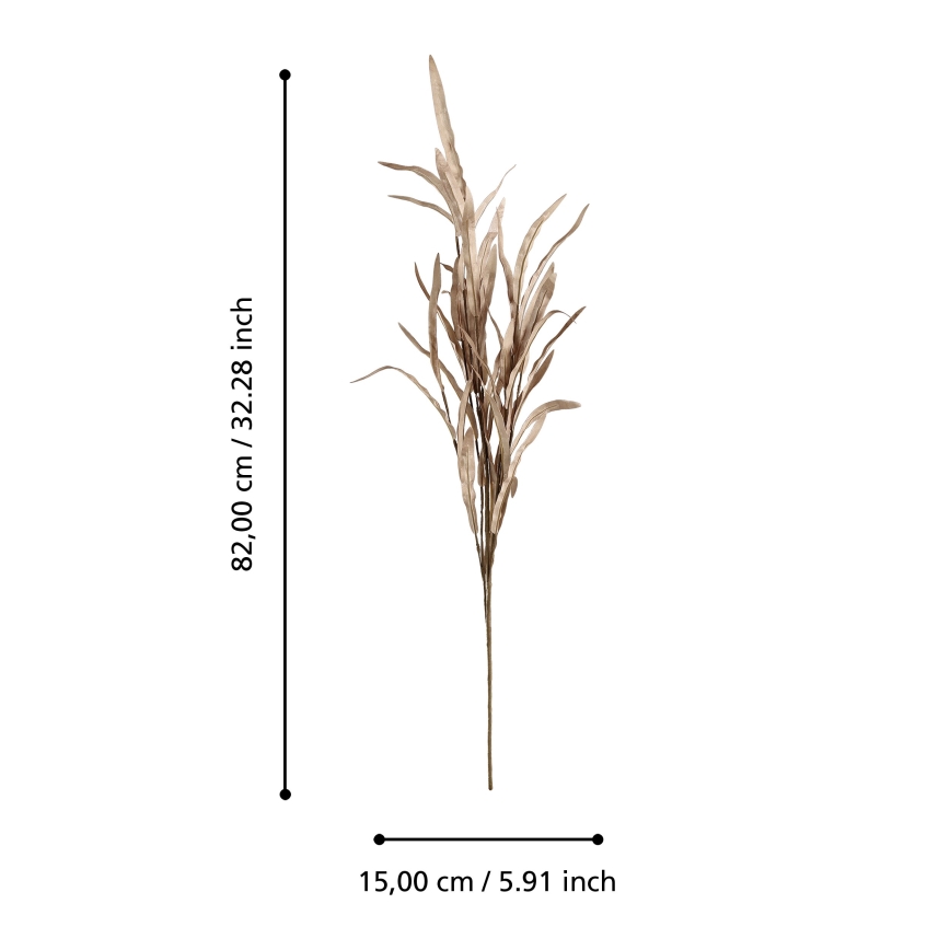 Eglo - Plastblomma 82 cm brun