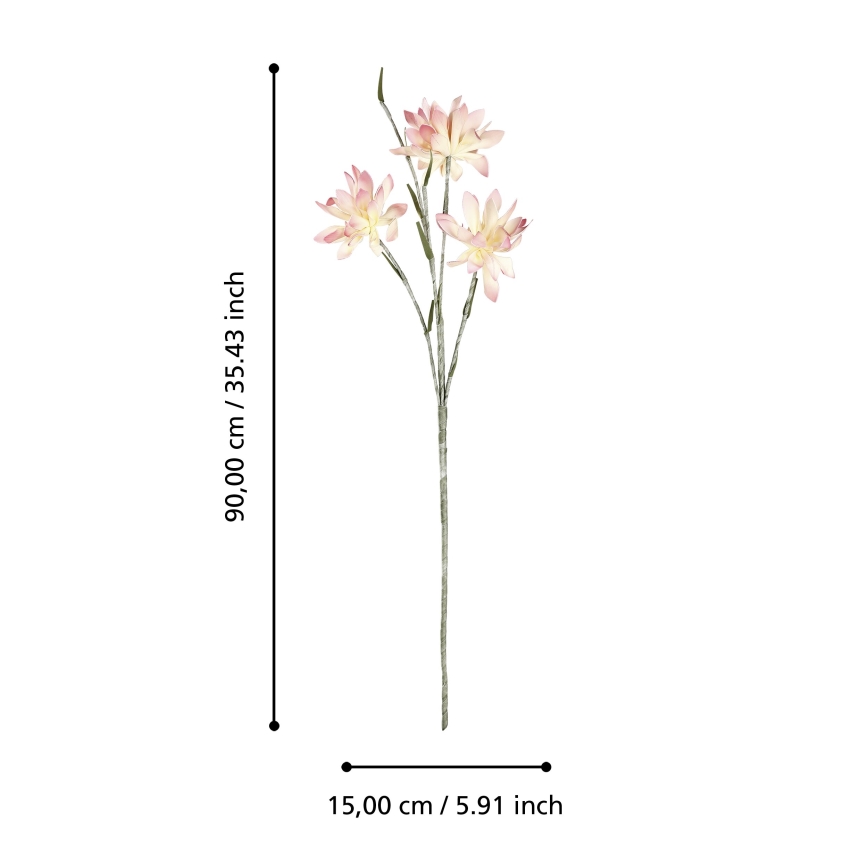 Eglo - Plastblomma 90 cm rosa