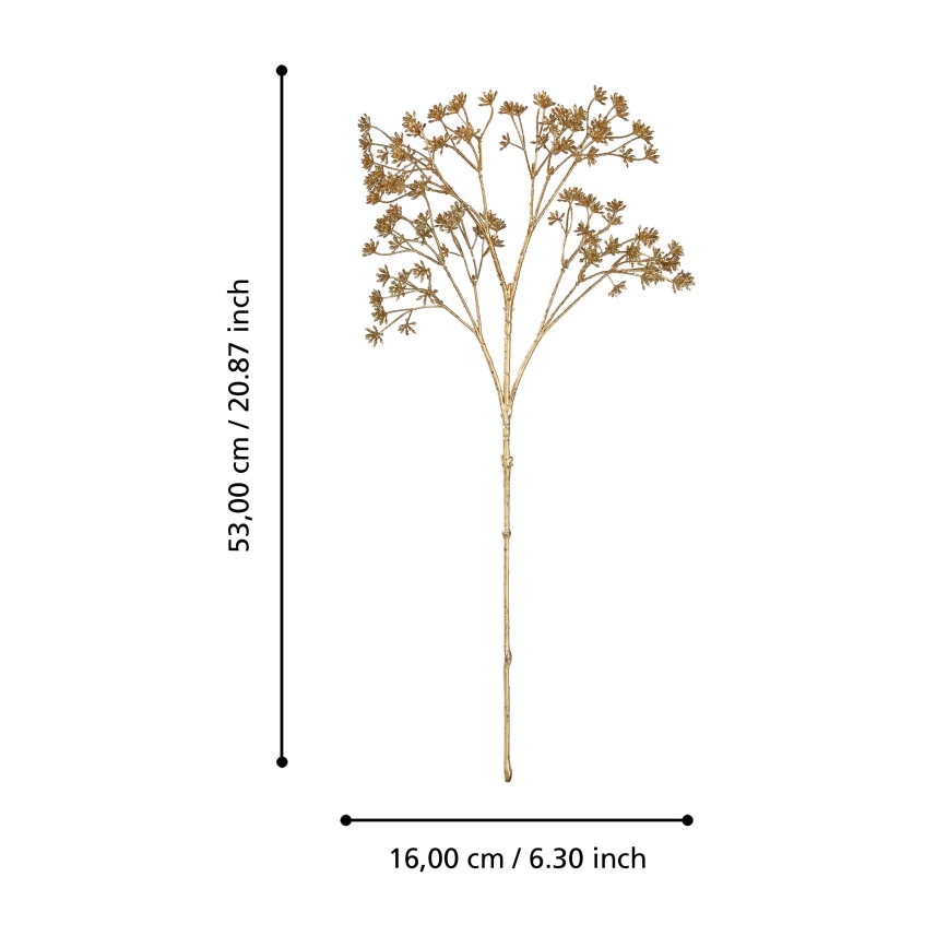 Eglo - Plastblomma 53 cm guld