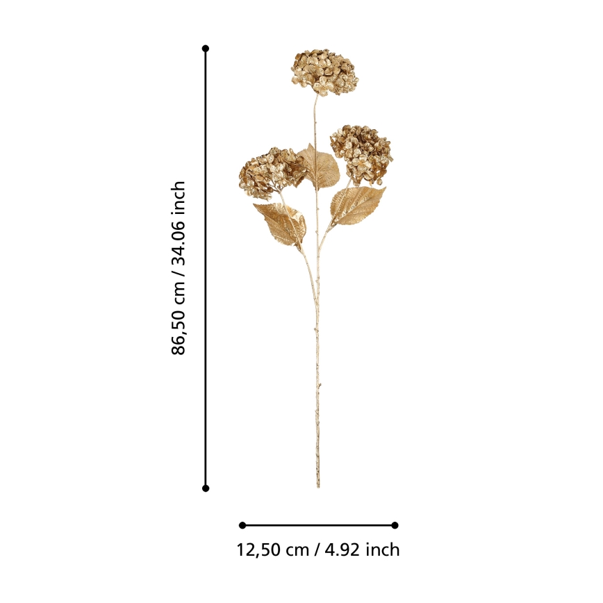 Eglo - Plastblomma  86,5 cm guld