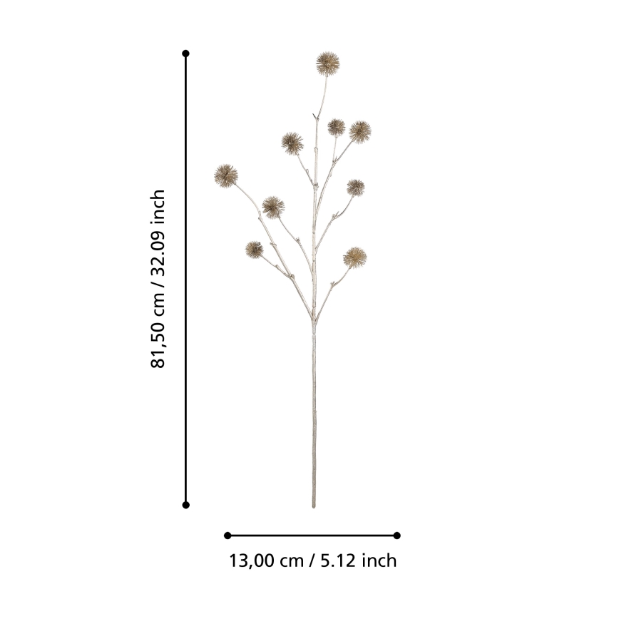 Eglo - Plastblomma 81,5 cm guld