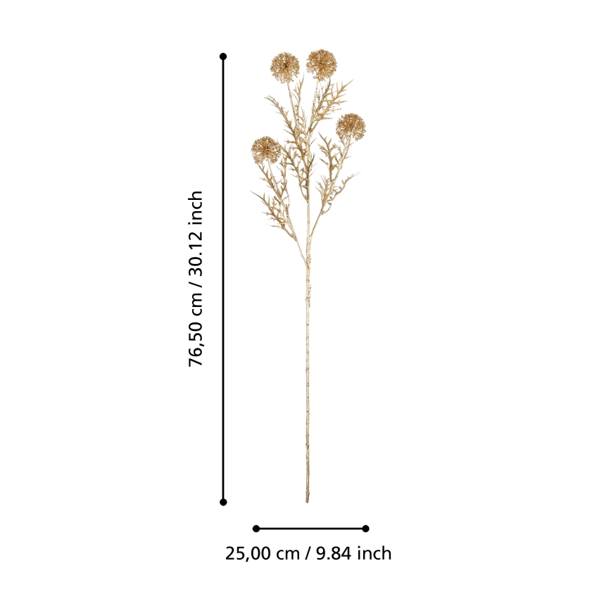 Eglo - Plastblomma 76,5 cm guld