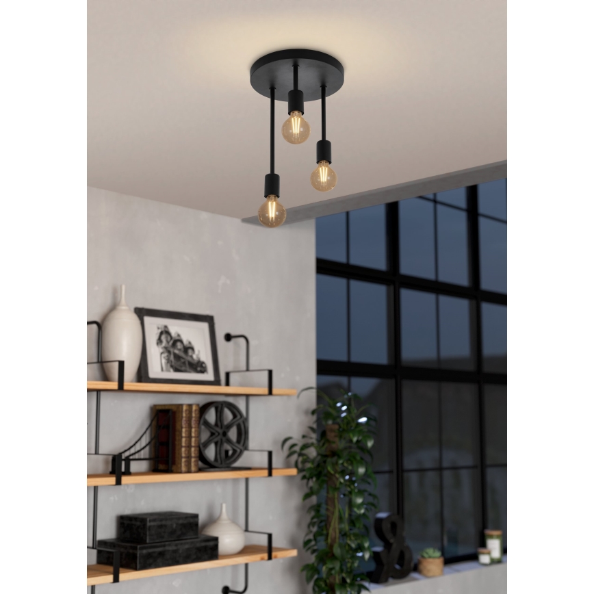 Eglo 43126 - Hängande Ljuskrona WILMCOTE 3xE27/60W/230V