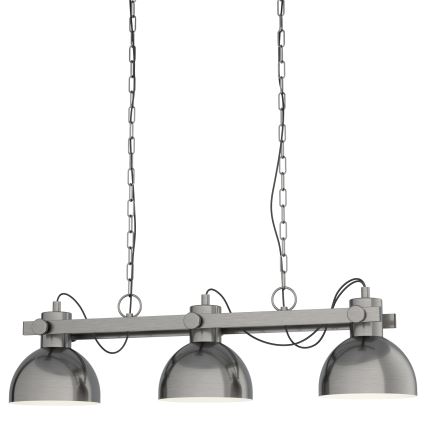 Eglo 43168 - Ljuskrona med kedja LUBENHAM 3xE27/28W/230V
