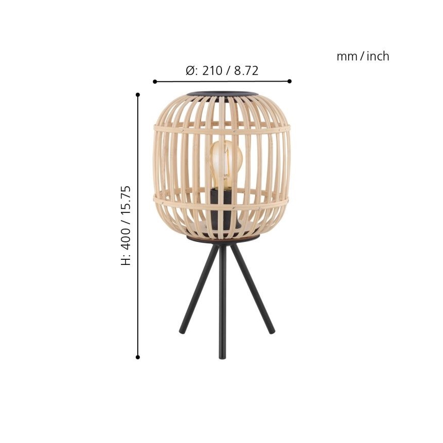 Eglo 43218 - Bordslampa BORDESLEY 1xE27/28W/230V