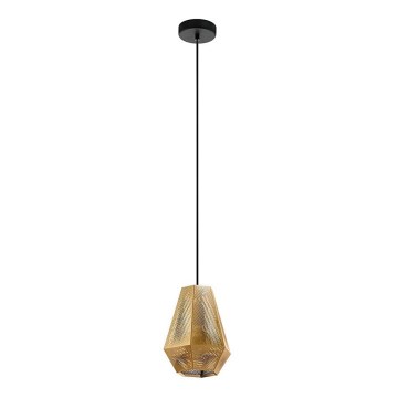 Eglo 43226 - Ljuskrona med snöre CHIAVICA 1xE27/28W/230V diameter 20 cm guld