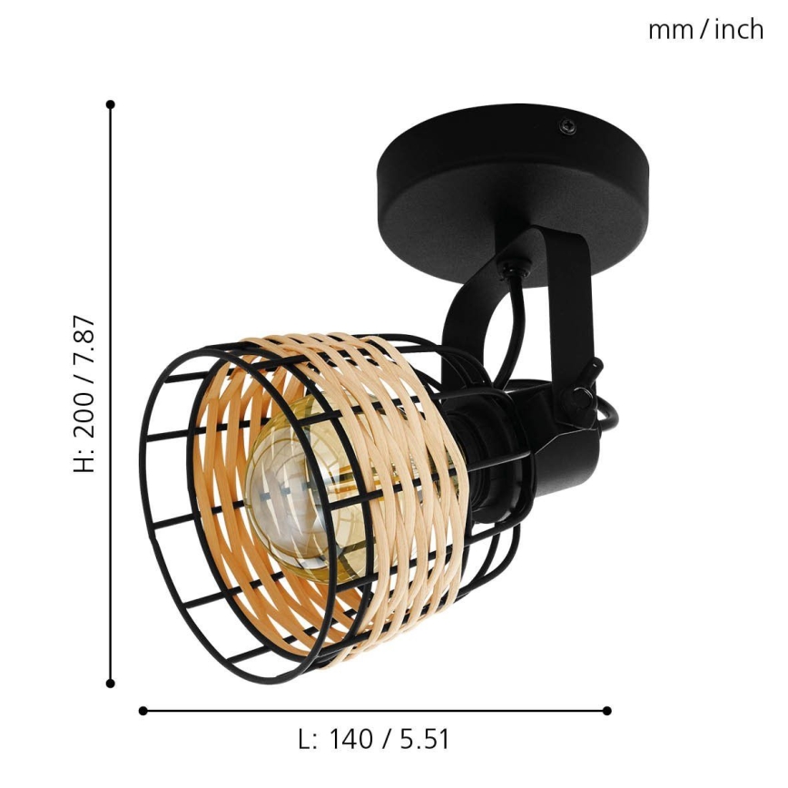 Eglo 43324 - Spotlight ANVeke 1xE27/40W/230V