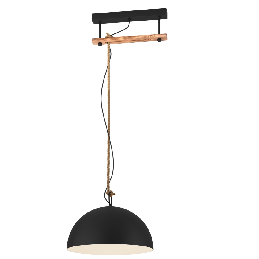 Eglo 43396 - Ljuskrona med snöre HODSOLL 1xE27/40W/230V