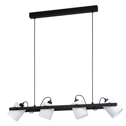 Eglo 43425 - Ljuskrona med snöre HORNTREE 1 4xE27/28W/230V