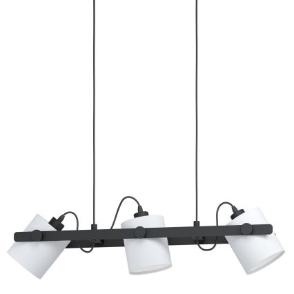 Eglo 43426 - Ljuskrona med snöre HORNTREE 1 3xE27/28W/230V