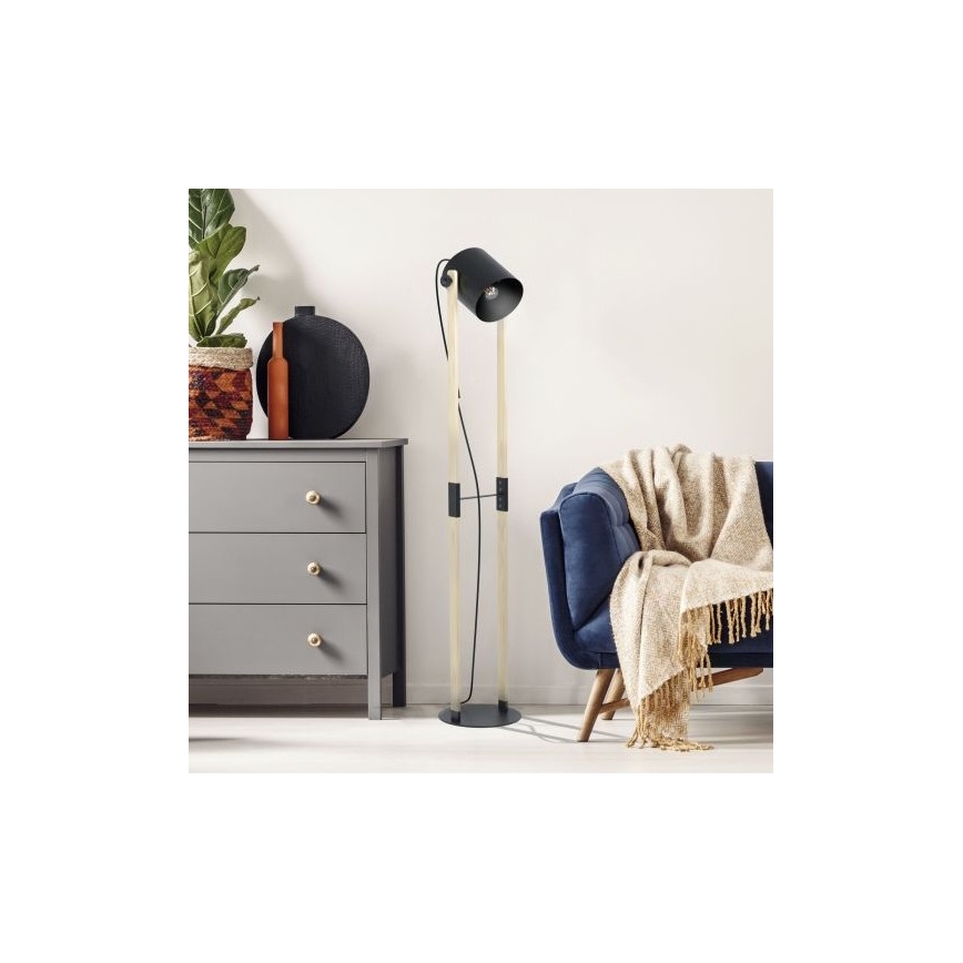 Eglo - Golvlampa 1xE27/28W/230V