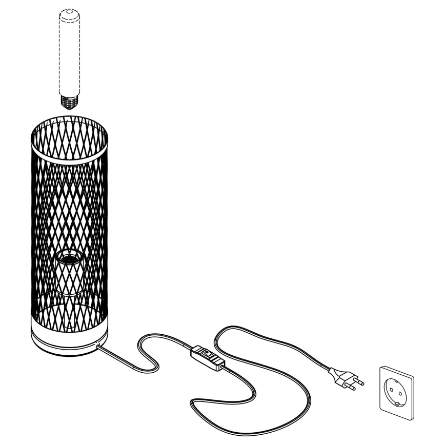 Eglo - Bordslampa  1xE27/40W/230V