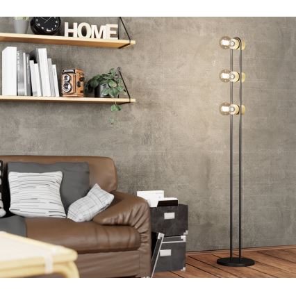 Eglo - Golv lampa 3xE27/28W/230V