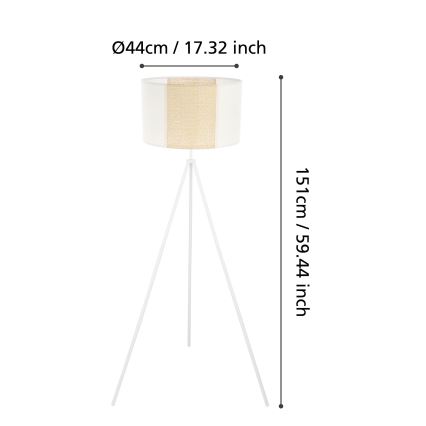 Eglo - Golvlampa  1xE27/40W/230V