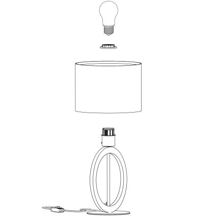 Eglo - Bordslampa  1xE27/40W/230V