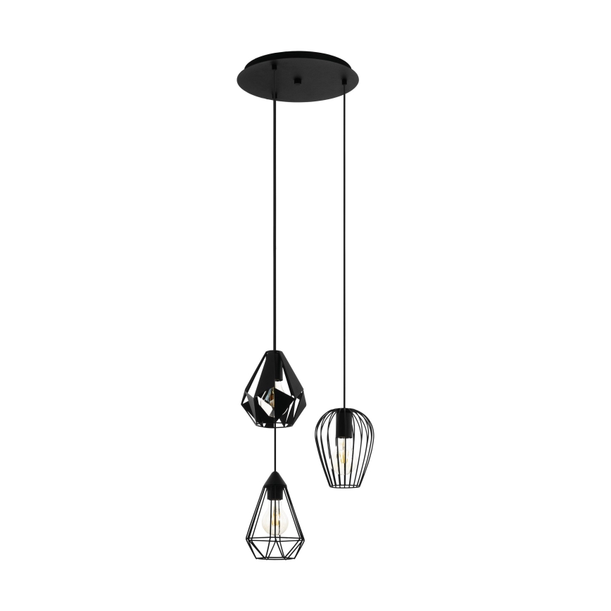 Eglo - Takkkrona på ett snöre  3xE27/40W/230V