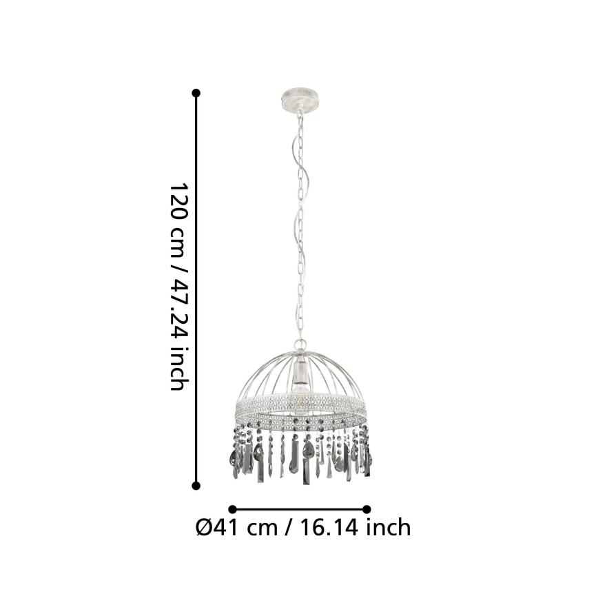 Eglo - Takkkrona på ett snöre  1xE27/40W/230V