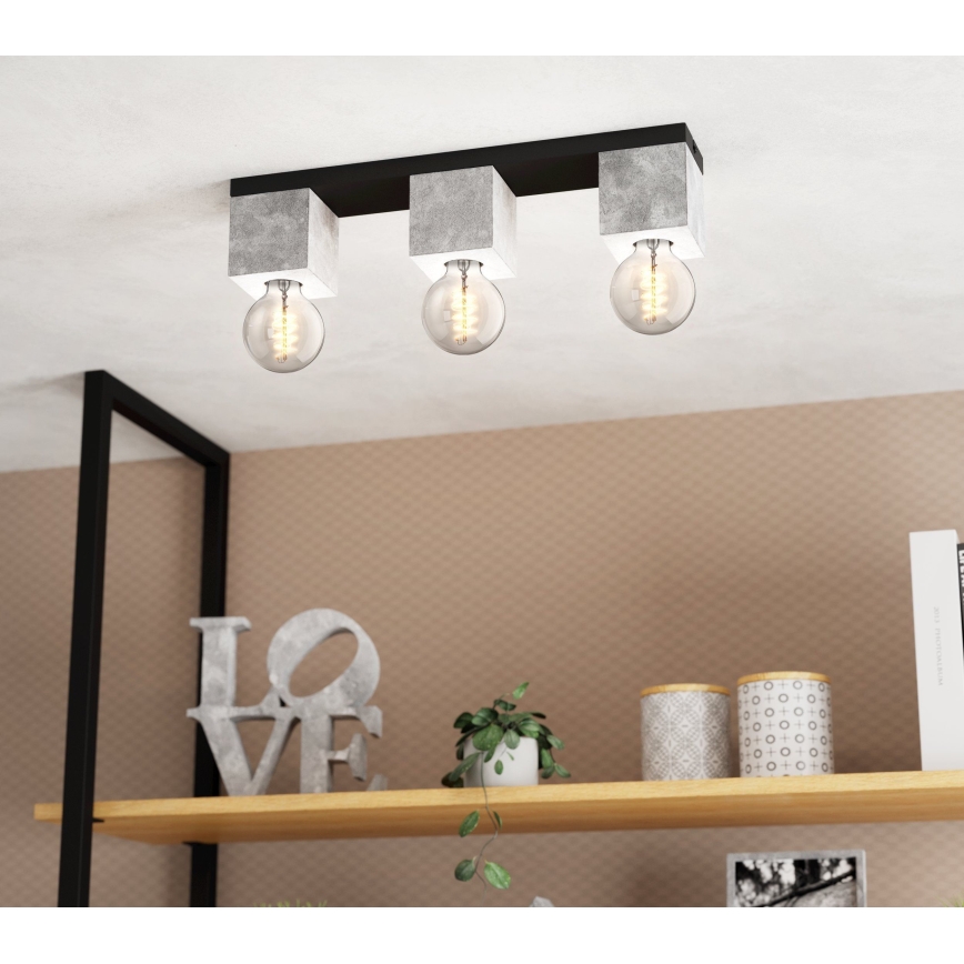Eglo - Surface-mounted takkrona  3xE27/40W/230V