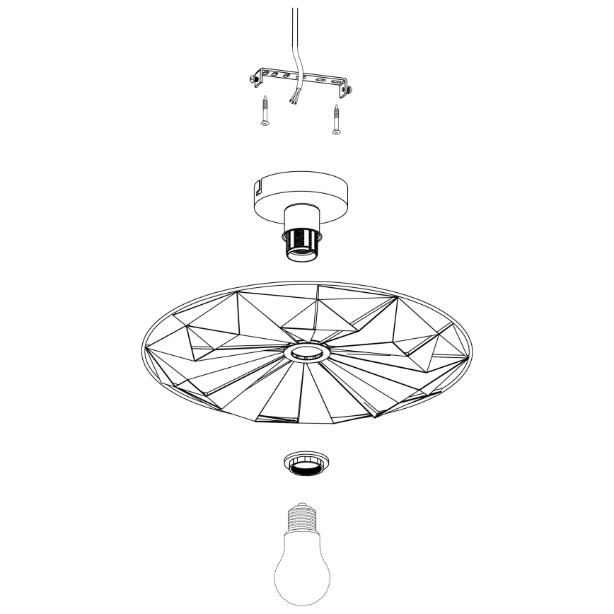 Eglo - Vägglampa  1xE27/40W/230V