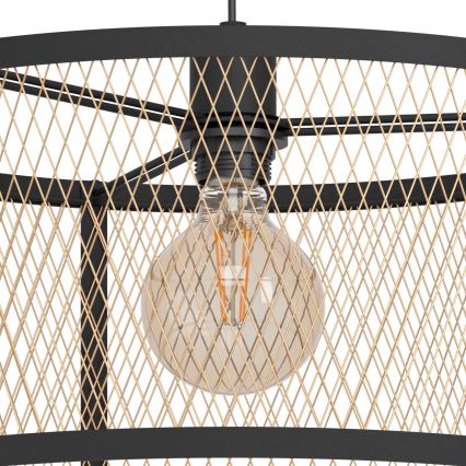 Eglo - Ljuskrona med upphängningsrem 1xE27/40W/230V