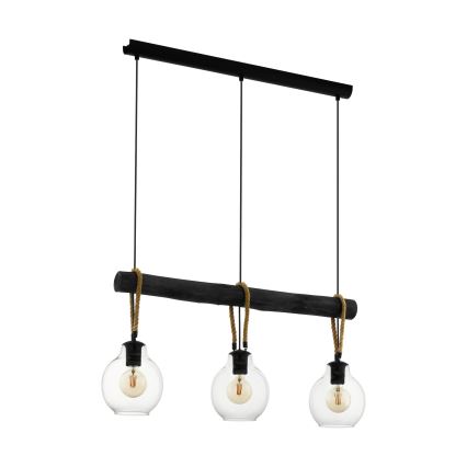 Eglo - Takkkrona på ett snöre  3xE27/40W/230V