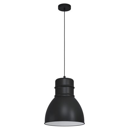 Eglo - Takkkrona på ett snöre  1xE27/60W/230V svart 