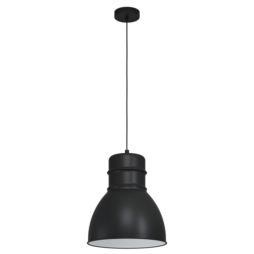 Eglo - Takkkrona på ett snöre  1xE27/60W/230V svart 