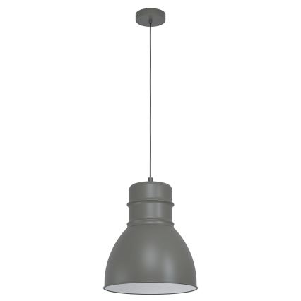 Eglo - Takkkrona på ett snöre  1xE27/60W/230V grå