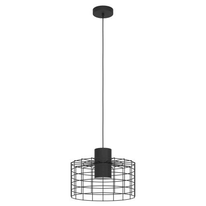 Eglo - Takkkrona på ett snöre  1xE27/40W/230V d. 38 cm svart 