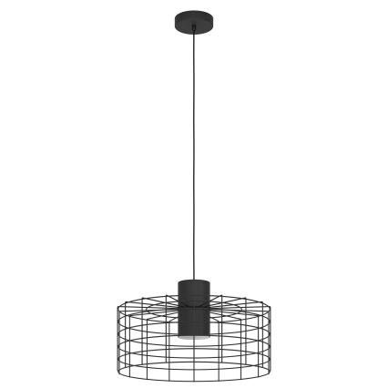Eglo - Takkkrona på ett snöre  1xE27/40W/230V d. 48 cm svart 