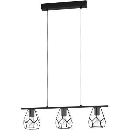 Eglo - Takkkrona på ett snöre  3xE27/40W/230V