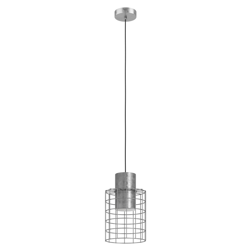 Eglo - Takkkrona på ett snöre  1xE27/40W/230V d. 20 cm silver