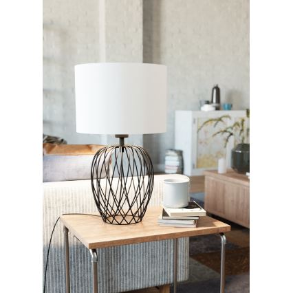Eglo - Bordslampa  1xE27/40W/230V vit