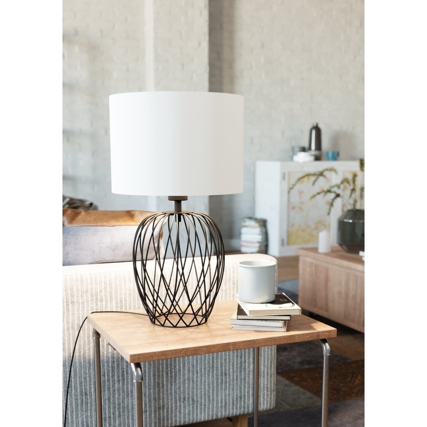 Eglo - Bordslampa  1xE27/40W/230V vit