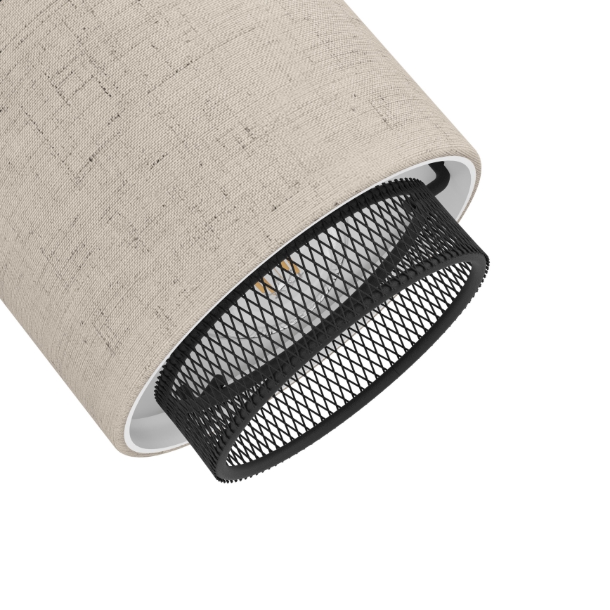 Eglo - Vägglampa 2xE14/40W/230V svart/beige