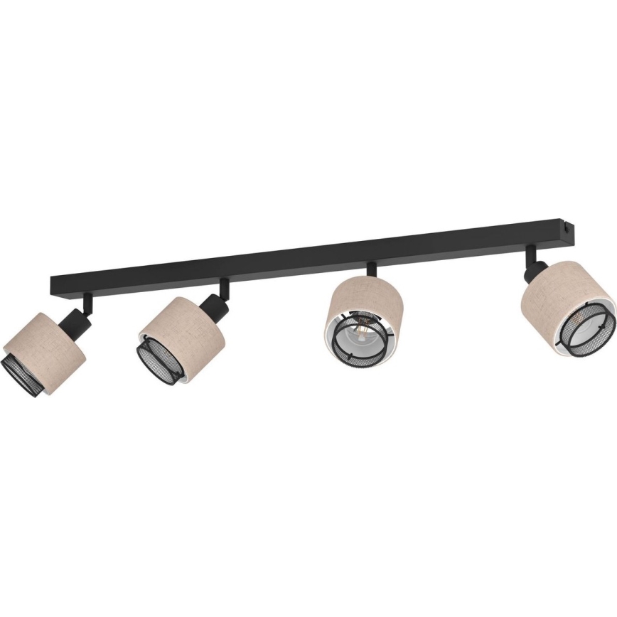 Eglo - Spotlight 4xE14/40W/230V svart/beige