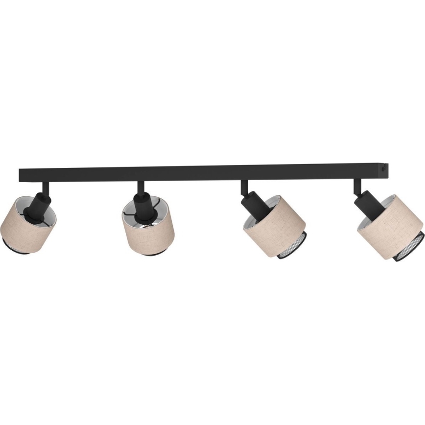 Eglo - Spotlight 4xE14/40W/230V svart/beige