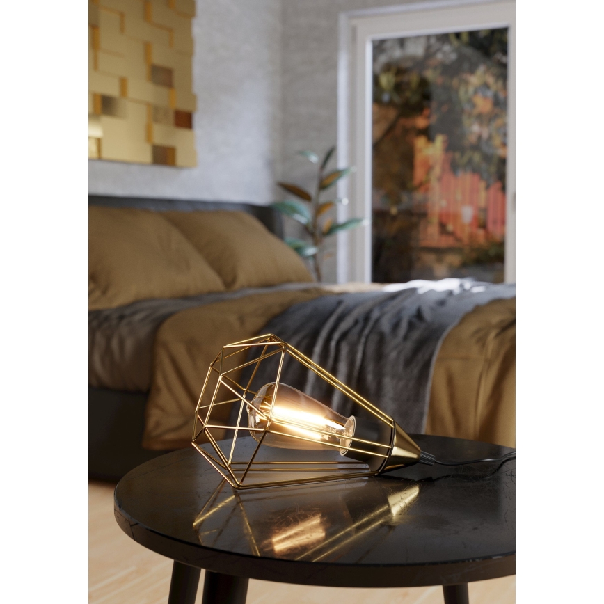 Eglo - Bordslampa med stickkontakt 1xE27/60W/230V