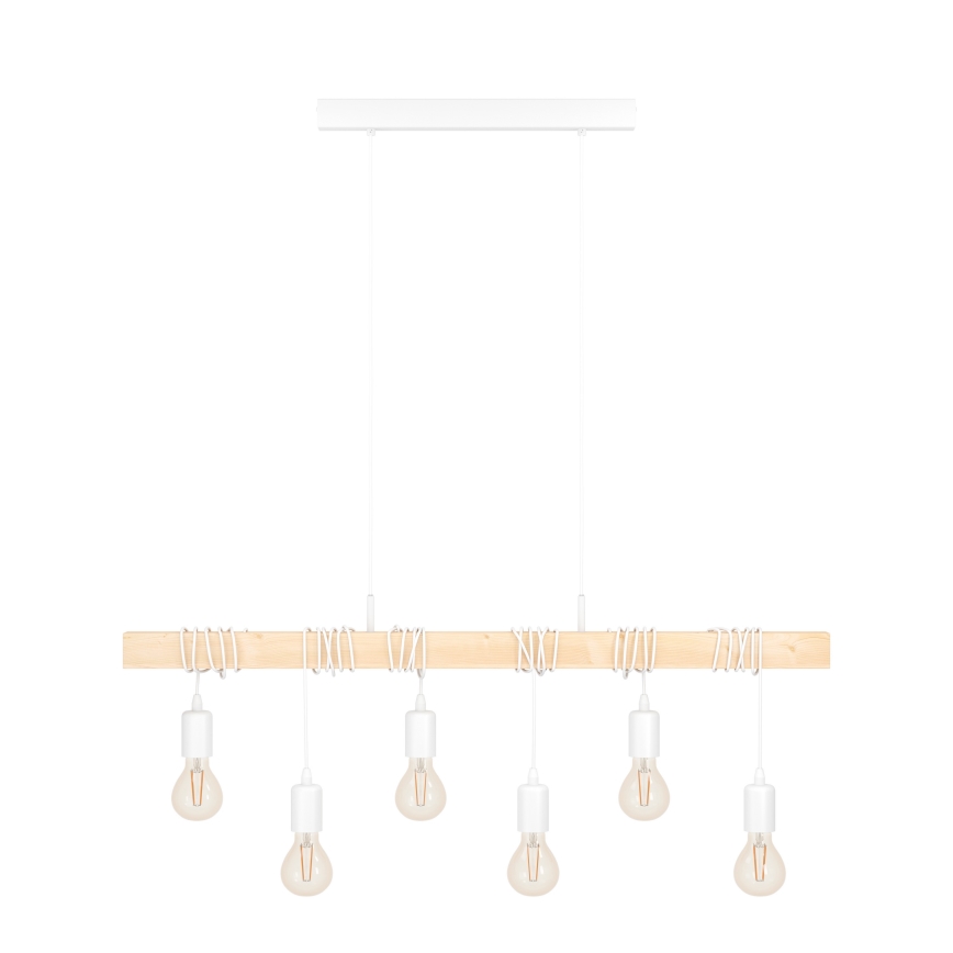 Eglo - Taklampa med vajer TOWNSHEND 6xE27/60W/230V