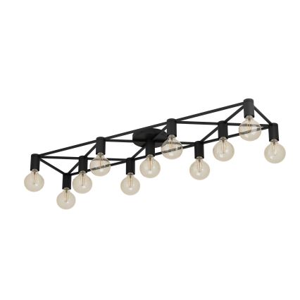 Eglo - Taklampa 11xE27/40W/230V svart